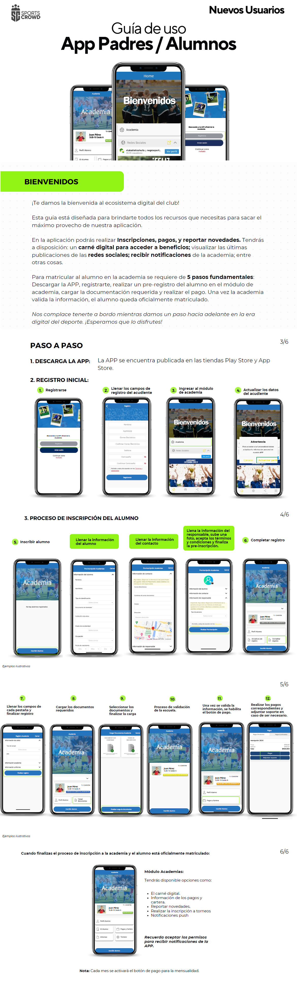 Registro alumnos nuevos